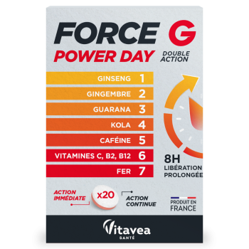 Force G Power Day Vitavea - Packung mit 20 Tabletten