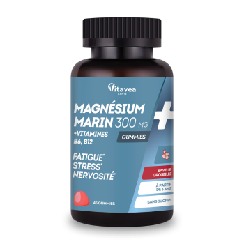 Magnesium Vitamine B6 B12 Vitavea - Dose von 45 Gummies