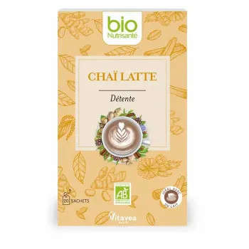 Bio Schwarzer Tee Chai Latte Nutrisanté - Box mit 20 Beuteln