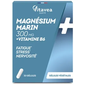 Magnésium marin 300mg + vitamine B6 Vitavea - boite de 30 gélules