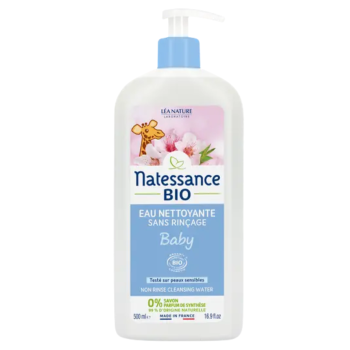 Reinigendes Wasser ohne Absp&uuml;len Baby Bio Natessance - Pumpflasche 500ml