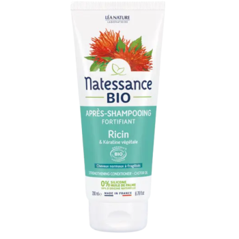Stärkender Bio-Rizinus-Conditioner Natessance - 200ml Tube