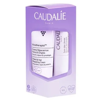 Duo Vinotherapist Hand- und Nagelcreme + Lippenpflege Caudalie - Set mit 2 Produkten