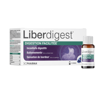 Liberdigest erleichterte Verdauung 3C Pharma - Packung mit 14 Einzeldosen zu 10 ml