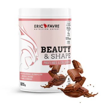 Beauty&shape Proteine und Kollagen Schokoladengeschmack Eric Favre - 525g Dose