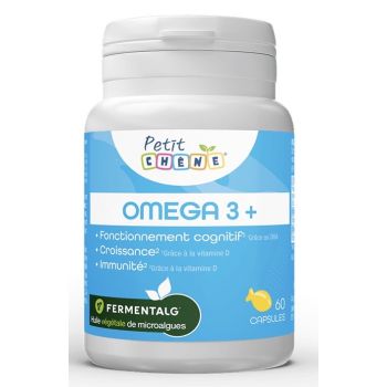 Kleiche Eiche Omega 3+ Die 3 Eichen - Packung mit 60 Kapseln