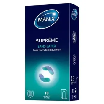 Manix Supreme Latexfreie Kondome - Schachtel mit 10 Kondomen