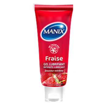Intim-Gleitgel Erdbeere Manix - 80ml Tube