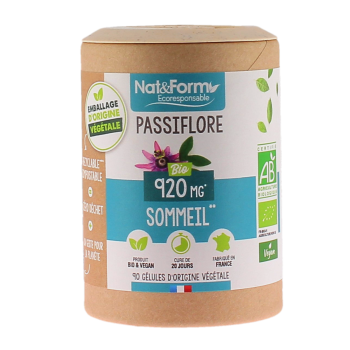 Passionsblume Ecoresponsable Nat&Form - Dose von 60 Kapseln