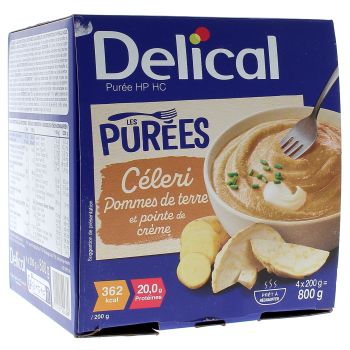 Delical Püree HP/HC Sellerie Kartoffeln und einen Hauch von Sahne - 4 Schalen à 200ml