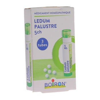 Ledum palustre 5ch Granulat Boiron - Packung mit 3 R&ouml;hrchen zu 4g