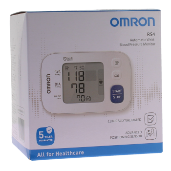 Elektronisches Handgelenktensiometer RS4 Omron - Box mit einem Tensiometer + Manschette