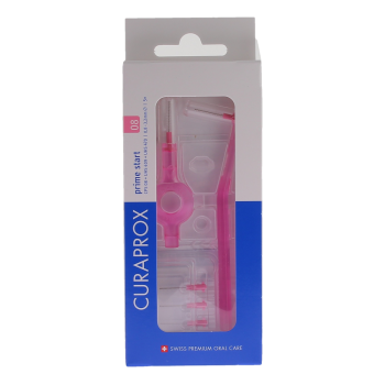 Set von Interdentalbürsten Prime Start Größe 08 Curaprox - Packung mit 5 Bürsten
