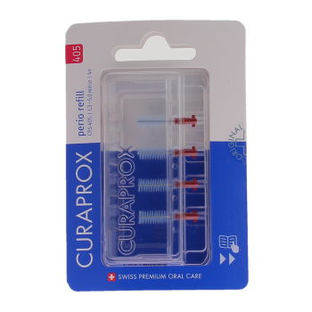 Wiederaufladbare Interdentalbürsten Größe 405 perio Nachfüllpackung Curaprox - Packung mit 4 Nachfüllungen