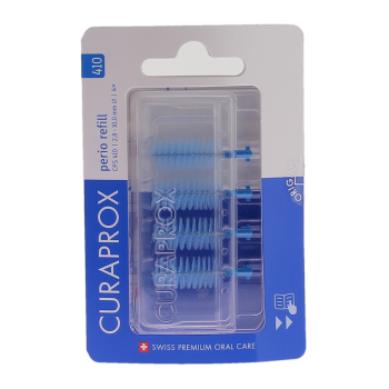 Interdentalbürsten Perio Nachfüllpack Größe 410 Curaprox - Packung mit 4 Nachfüllungen
