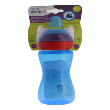 Avent Becher mit weichem Auslauf blau ab 9 Monaten Philips - Becher mit 300ml