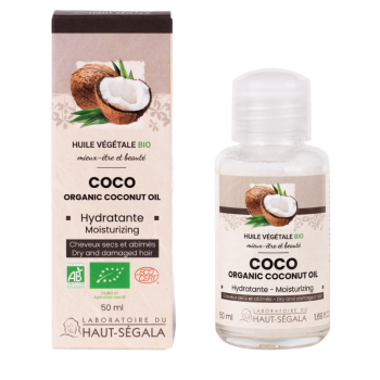 Bio-Kokosnussöl Haut-Ségala - Flasche mit 100 ml