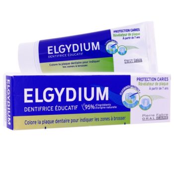 Elgydium Zahnpasta für Kariesprophylaxe mit Apfelgeschmack - 50ml Tube