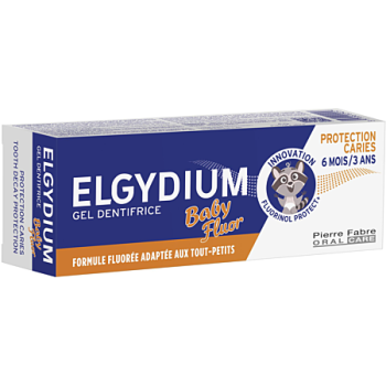 Baby-Zahngel mit Fluorid f&uuml;r 6 Monate bis 3 Jahre Elgydium - 30 ml Tube