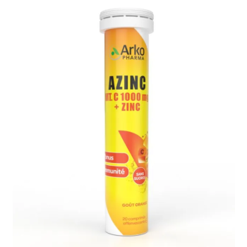 Azinc vit.c 1000mg + zinc Arkopharma - Tube mit 20 Tabletten
