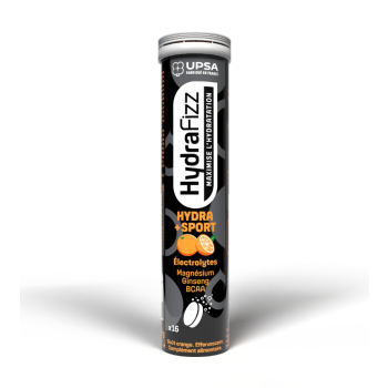 HydraFizz hydra+sport Geschmack Orange Upsa - Tube mit 16 Brausetabletten