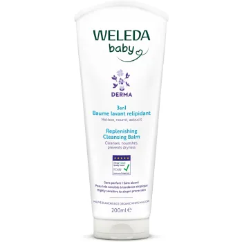 Weleda Baby Derma 3-in-1 rückfettende Waschcreme - 200ml Tube