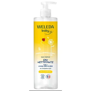 Reinigendes Babywasser Weleda - Pumpflasche mit 400ml