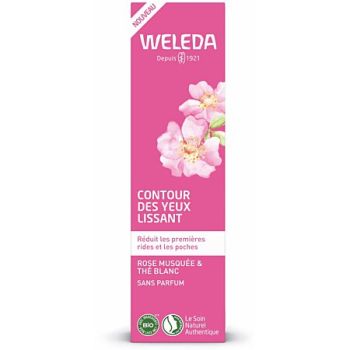 Augenfältchen glättende Wildrosen- und Weißtee-Creme von Weleda - 12 ml Tube