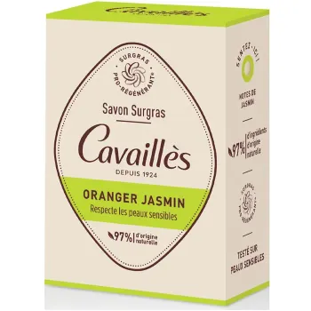 Überfettete Seife Orange Jasmin Rogé Cavaillès - 100g Stück