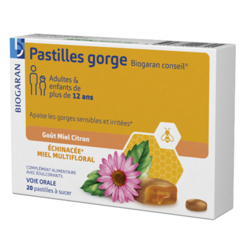 Biogaran Halstabletten - Packung mit 20 Pastillen