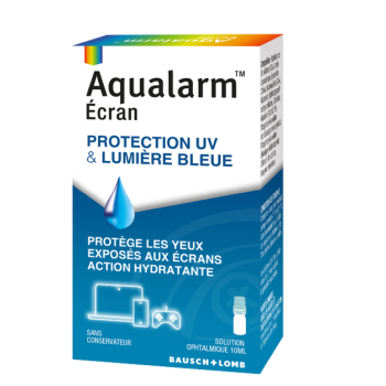 Aqualarm UV-Schutz- und Blaulichtschutz-Bildschirm Bausch & Lomb - Flasche mit 10 ml
