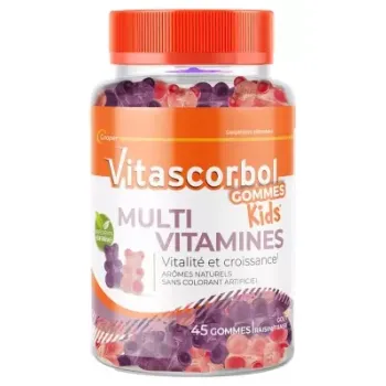 Vitascorbol Gummis Kinder Multivitamine Cooper - Dose von 45 Gummis