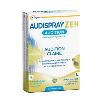 Audispray Zen klare Hörfähigkeit Cooper - Packung mit 60 Tabletten