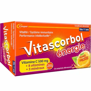 Vitascorbol Energie - Packung mit 30 Brausetabletten