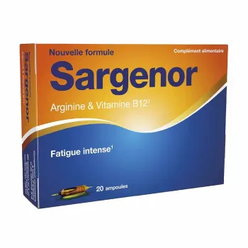Sargenor Arginin & Vitamin B12 - Packung mit 20 Ampullen