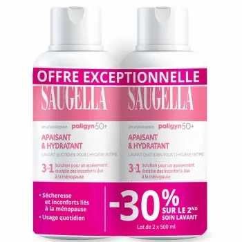 Poligyn 50+ Intimwaschpflege Saugella - 2er-Pack mit 500ml Flaschen Sonderangebot