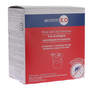 Mousti K.O. Mückenabwehrgerät Marke Grün - Mückenabwehrgerät + 1 Nachfüllpackung