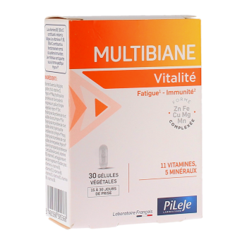 Multibiane Vitalität Pileje - Packung mit 30 Kapseln