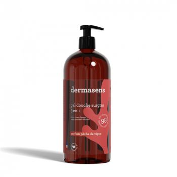 Dermasens überfettendes Duschgel mit Pfirsichduft Marque Verte - Pumpflasche 1L