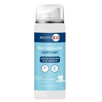 Mousti K.O. beruhigendes Sprudelgel Marke Grün - Flasche mit 50 ml