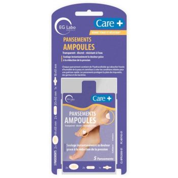 Blasenpflaster Care+ EG Labo - Packung mit 5 Pflastern