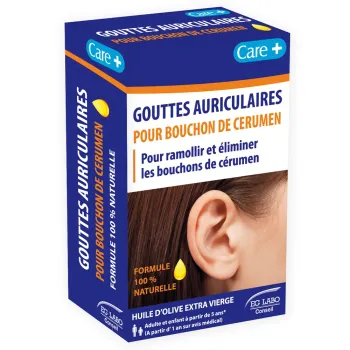 Ohrentropfen gegen Ohrenschmalz Care+ EG Labo - Pipettenflasche mit 10ml
