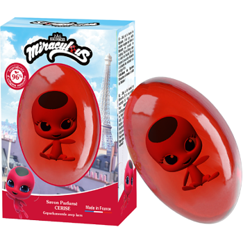Festseife Kirsche Figur Tikki Le Comptoir du Bain x Miraculous - 75g Stück