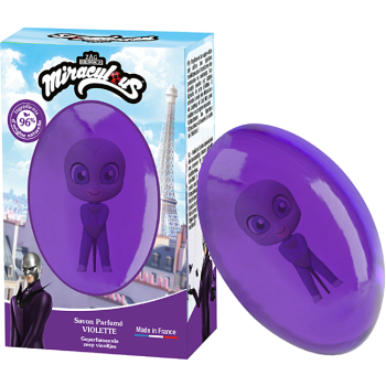 Festseife Veilchen Schmetterlingsfigur Le Comptoir du Bain x Miraculous - 75g Stück