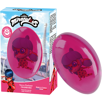 Festseife Himbeere Ladybug Figur Le Comptoir du Bain x Miraculous - 75g Stück