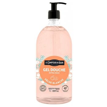 Duschgel Weißer Pfirsich Le Comptoir du Bain - Pumpflasche 1L