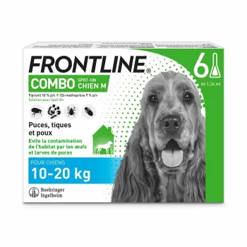 Frontline Combo Spot-On Hunde 10-20 kg - 6 Pipetten zu 1,34 ml