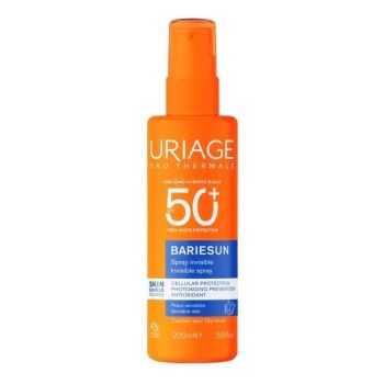 Bariésun unsichtbares Sonnenspray für Gesicht und Körper SPF 50+ Uriage - Flasche mit 200 ml