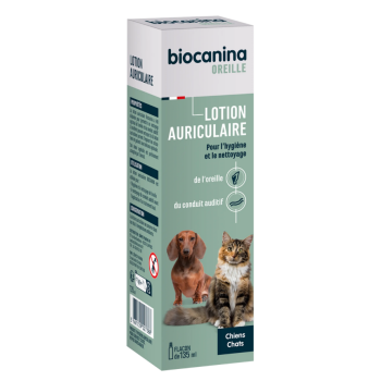Ohrentropfen für Hunde und Katzen Biocanina - Flasche mit 135 ml