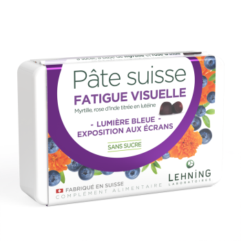 Schweizer Paste gegen visuelle Ermüdung Lehning - Box mit 40 Gummis